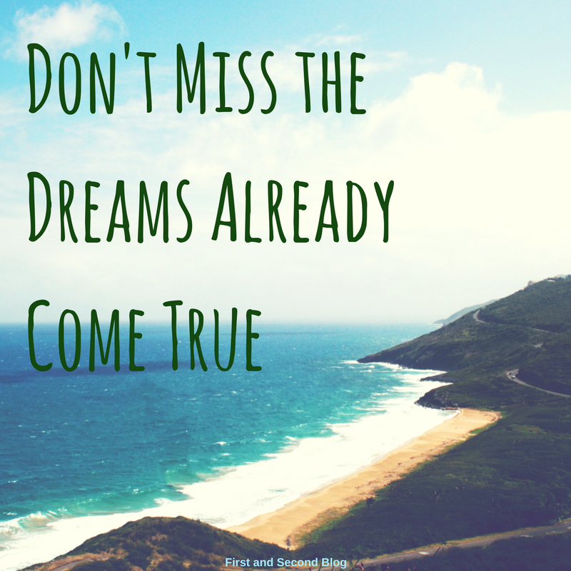Don’t Miss the Dreams Already Come True