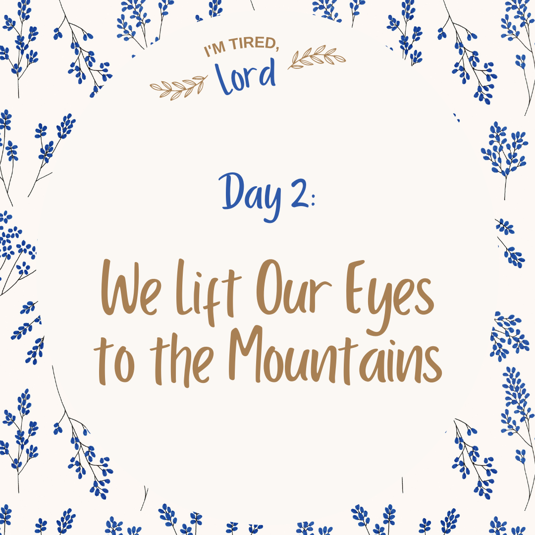 2. We Lift Our Eyes to the Mountains {I’m Tired, Lord Devotional Series}