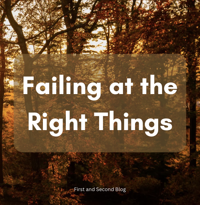 Failing at the Right Things